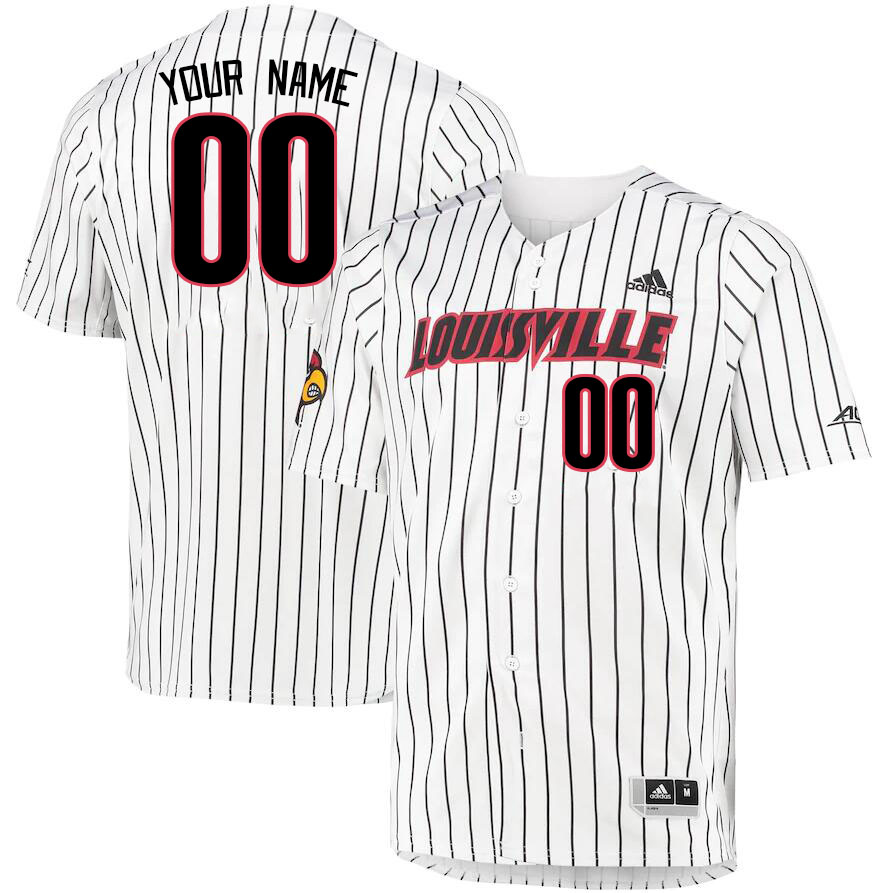 Custom Louisville Cardinals Name And Number College Baseball Jerseys Stitched-Pinstripe